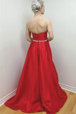sweetheart-satin-red-long-prom-dresses-with-beaded-belt-2019-1