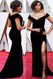 taraji-p.-henson-celebrity-dresses-velvet-off-the-shoulder-gown-1