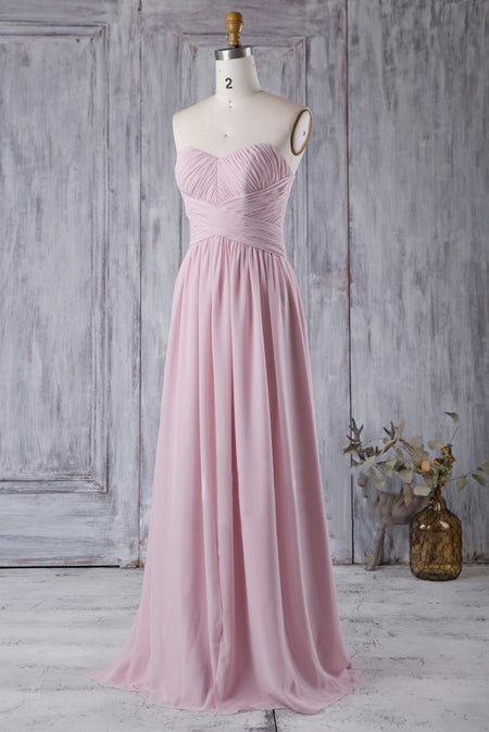 Desert Rose Bridesmaid Dresses with Hollow Back Feature