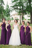 traditional-wedding-party-dress-grape-purple-chiffon-bridesmaid-gown-with-pockets