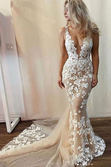 Off Shoulder Mermaid Wedding Dress Online 2022