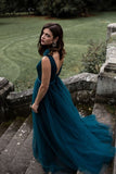 tulle-skirt-dark-blue-prom-dresses-with-v-neckline-1