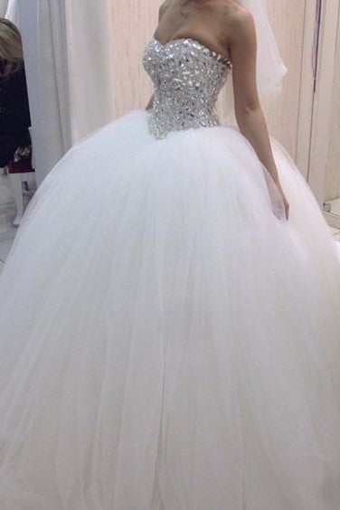tulle-skirt-rhinestones-wedding-dress-sweetheart-ball-gown-2