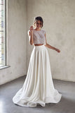 two-piece-wedding-dress-with-beaded-top-satin-skirt