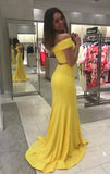 two-piece-yellow-mermaid-prom-dresses-with-fold-off-the-shoulder-1