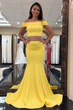 two-piece-yellow-mermaid-prom-dresses-with-fold-off-the-shoulder