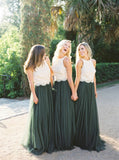 two-tone-lace-and-tulle-long-bridesmaid-dresses-custom-made-1
