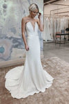 unique-strapless-wedding-gown-with-lace-bodice