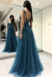v-neck-beaded-appliques-a-line-prom-long-dress-with-tulle-skirt