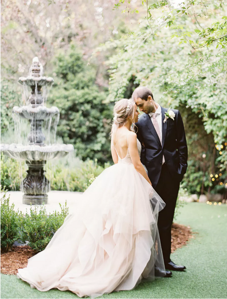 v-neck-dusty-pink-ball-gown-rustic-wedding-dress-with-ruffles-skirt-1