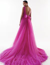    v-neck-fuchsia-prom-gown-a-line-tulle-skirt-1