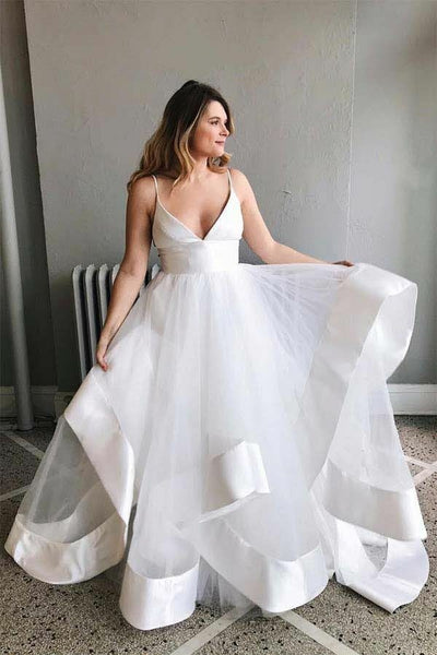 v-neck-satin-tulle-wedding-gown-dress-with-ribbon-edge