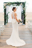 v-neck-sleeveless-simple-bridal-dresses-with-illusion-back