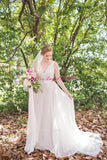 v-neckline-appliques-a-line-organza-wedding-gown