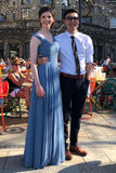 v-neckline-blue-long-bridesmaid-dress-floor-length-vestido-de-festa-de-casamento