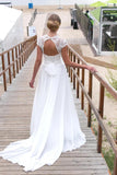 v-neckline-capped-sleeves-beach-wedding-dress-with-hollow-back-1