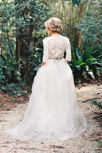 v-neckline-garden-bridal-wedding-dress-with-lace-sleeves-2