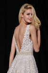 v-neckline-ivory-floral-lace-wedding-dress-with-beaded-belt-3