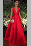 v-neckline-satin-red-prom-gown-with-bow-embellished-back