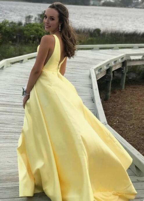 satin-sleeveless-yellow-prom-dress