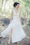 v-neckline-scalloped-lace-beach-wedding-dresses-with-slit-side