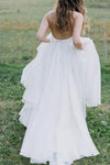 v-neckline-simple-boho-beach-wedding-dress-organza-1