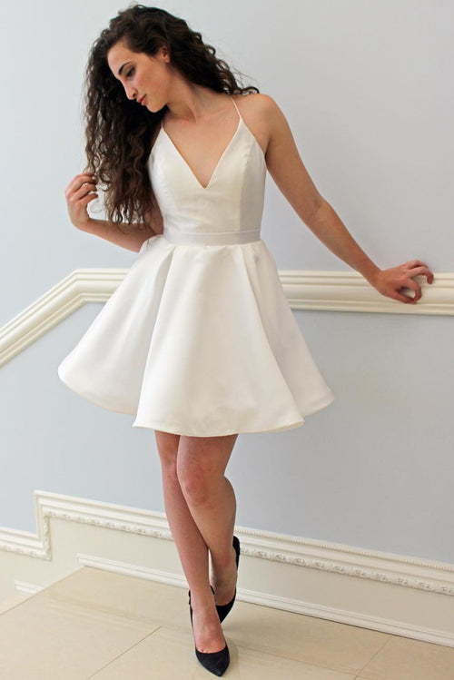 v-neckline-simple-ivory-little-party-dress-cheap-vestido-de-fiesta