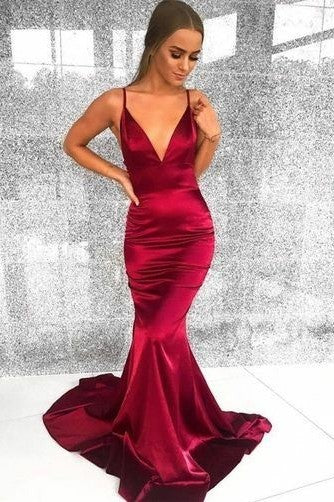 v-neckline-simple-mermaid-evening-gowns-with-spaghetti-straps