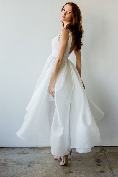 v-neckline-taffeta-short-wedding-dress-with-asymmetric-hem-1