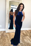 velvet-long-royal-blue-evening-gown-with-strappy-back