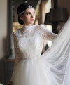 Vintage Lace Wedding Gown with Long Sleeves
