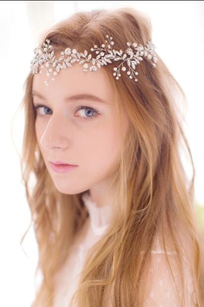 Gold Flower Wedding Headdress Bridal Wedding Hair Accessories