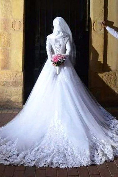 white-lace-muslim-wedding-dresses-with-long-sleeves-1