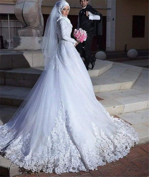 white-lace-muslim-wedding-dresses-with-long-sleeves-2