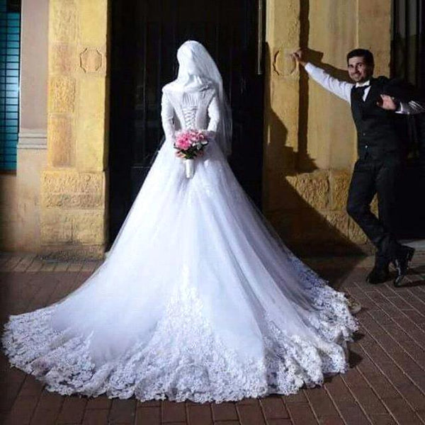 white-lace-muslim-wedding-dresses-with-long-sleeves-3