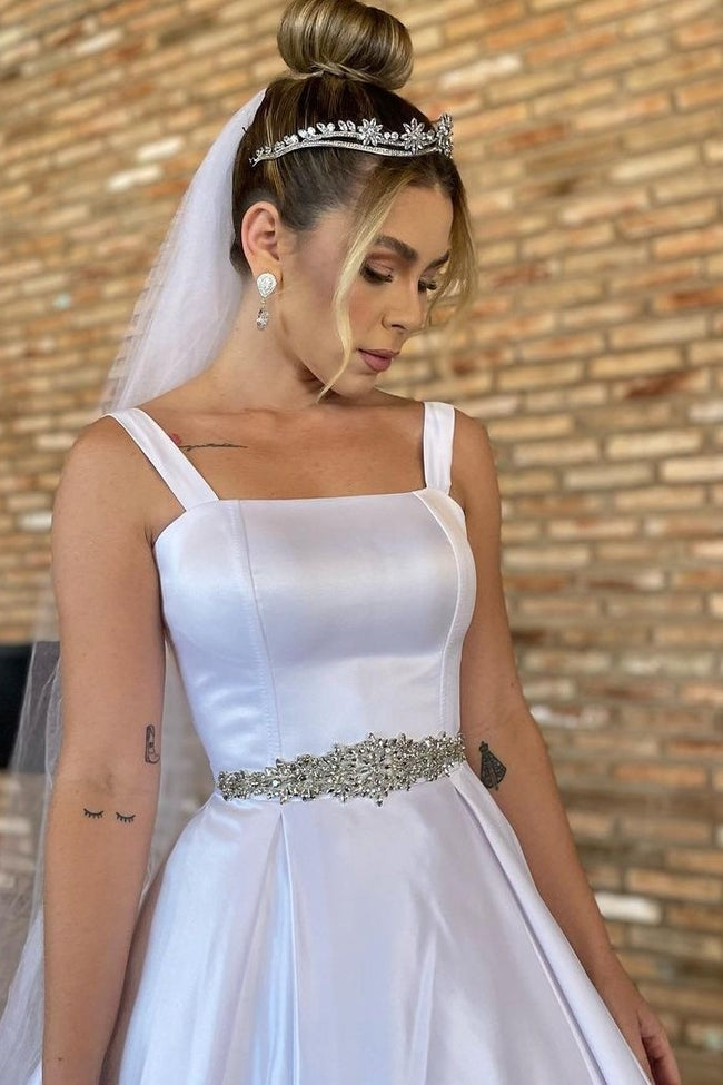 white-satin-bridal-dress-with-rhinestones-belt-1
