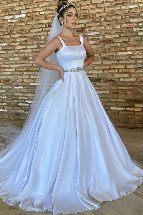 white-satin-bridal-dress-with-rhinestones-belt