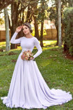 white-spandex-long-sleeves-wedding-dress-2021-spring