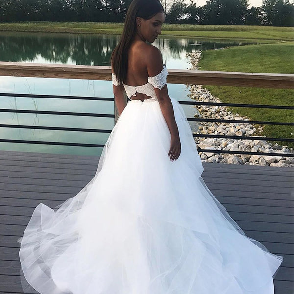 white-tulle-wedding-dresses-with-lace-off-the-shoulder-bodice-1