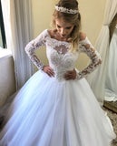 white-tulle-wedding-gowns-with-bead-lace-off-the-shoulder-1