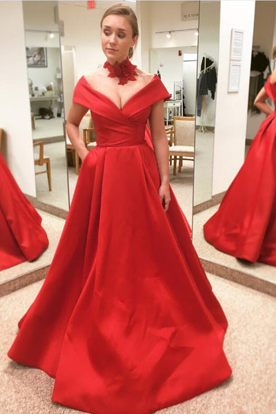 wide-v-neck-satin-red-formal-evening-gown-with-pockets