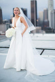 wide-v-neck-sexy-a-line-white-wedding-dresses-with-pockets