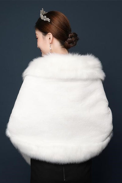 Winter Wedding Coat Bridal Shrug Fur Jacket Wrap – loveangeldress