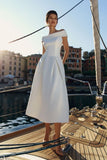 wrapped-off-the-shoulder-wedding-gown-midi-length