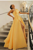 yellow-satin-prom-dress-with-asymmetrical-strapless-neckline-1