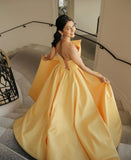 yellow-satin-prom-dress-with-asymmetrical-strapless-neckline-2